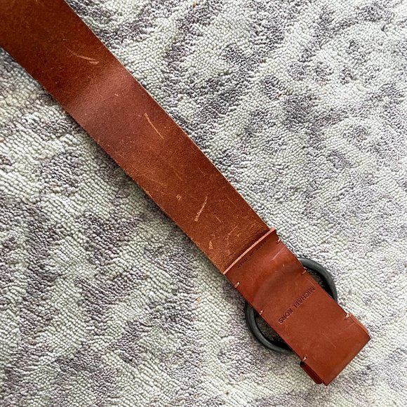 Michael Kors Wide Brown Leather Belt main image 9
